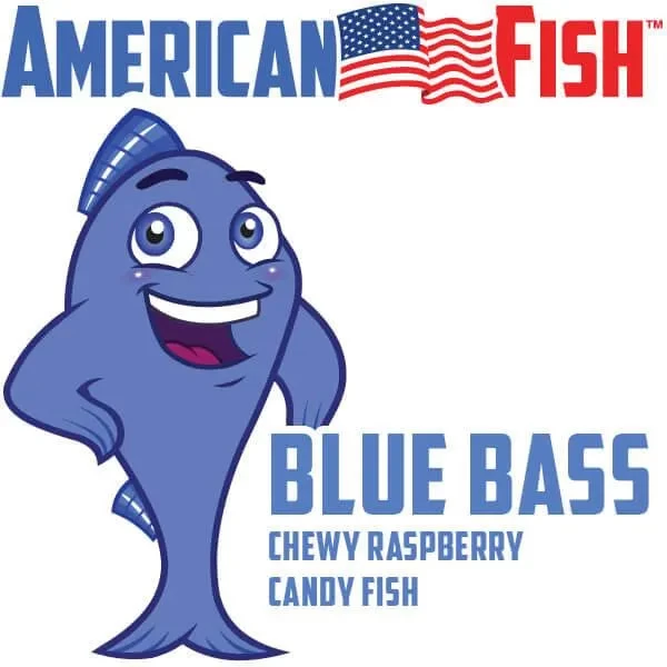 American Fish Chewy Candy - Blue: 5LB Bag - Image 5