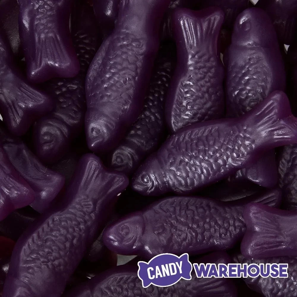 American Fish Chewy Candy - Purple: 5LB Bag - Image 2