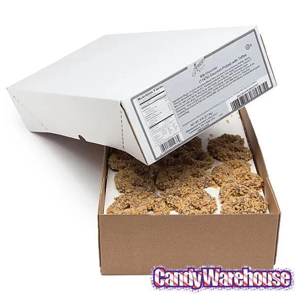 Asher's Toffee Bits Chocolate Covered Pretzels Candy: 6LB Box - Image 5