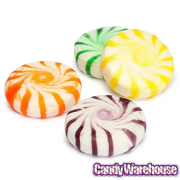 Assorted Fruits Hard Candy Pinwheels: 5LB Bag - Image 4