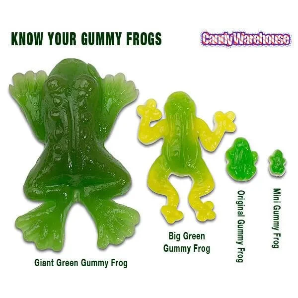 Big Green Gummy Frogs Candy: 5LB Bag - Image 4