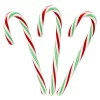Bobs Sweet Stripes Red, White And Green Peppermint Candy Canes: 12-Piece Box
