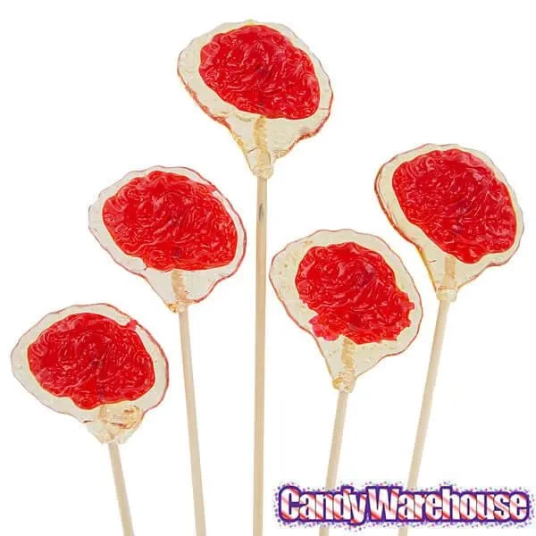 Brain Hard Candy Lollipops: 12-Piece Bag - Image 4