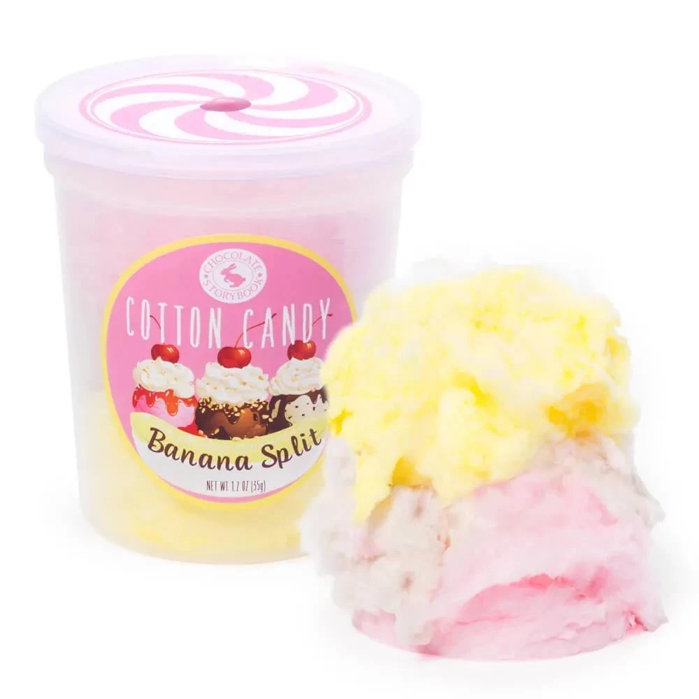 Chocolate Storybook Cotton Candy - Banana Split: 1-Ounce Tub