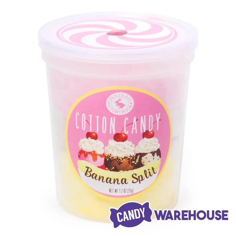 Chocolate Storybook Cotton Candy - Banana Split: 1-Ounce Tub - Image 2