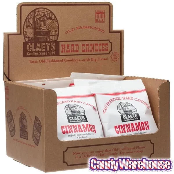 Claeys Hard Candy Drops Bags - Cinnamon: 12-Piece Box - Image 2