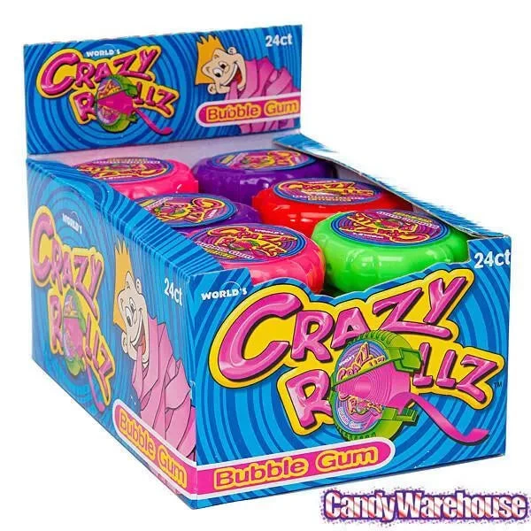Crazy Rollz Bubble Gum Rolls: 24-Piece Box - Image 2