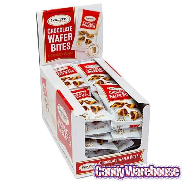 Dolcetto Chocolate-Filled Cookie Bites Packs: 24-Piece Display - Image 2