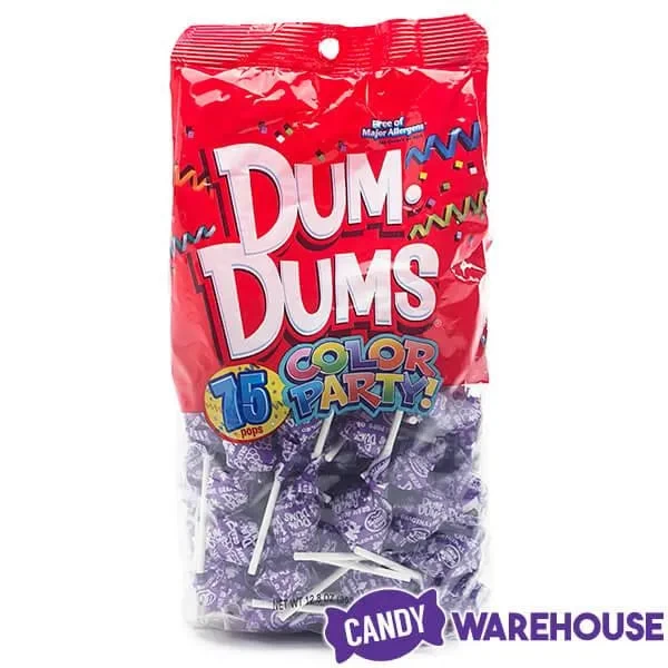 Dum Dums Purple Party Pops - Grape: 75-Piece Bag - Image 4