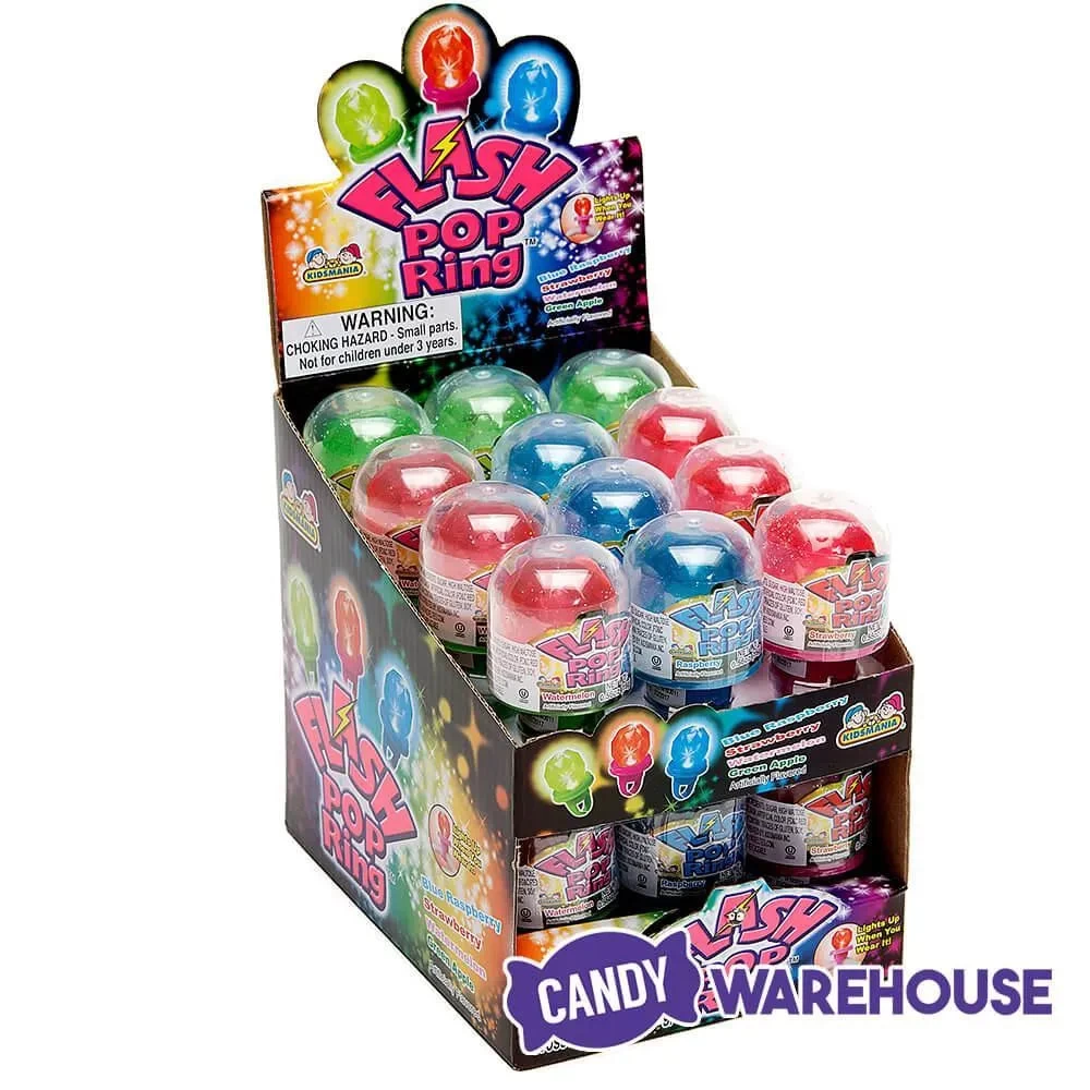 Flash Pop Candy Rings: 24-Piece Box - Image 2