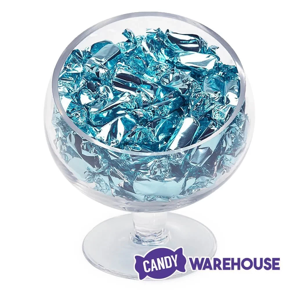 Foiled Caramel Candy - Light Blue: 180-Piece Bag - Image 3