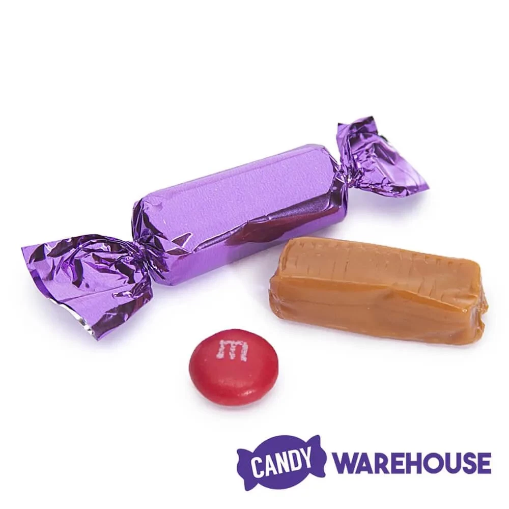 Foiled Caramel Candy - Purple: 180-Piece Bag - Image 4