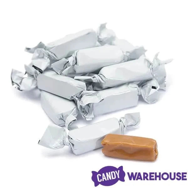Foiled Caramel Candy - White: 180-Piece Bag - Image 3