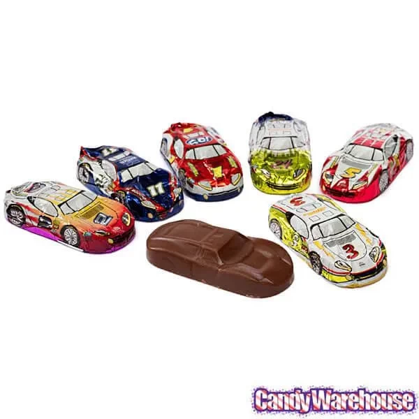 Foiled Milk Chocolate Race Cars: 36-Piece Display - Image 5