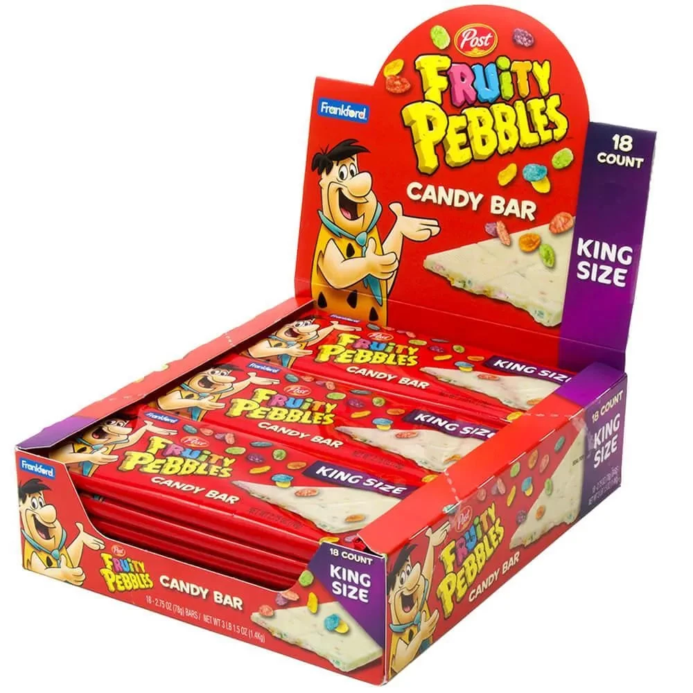 Fruity Pebbles King Size Candy Bar: 18-Piece Box - Image 2