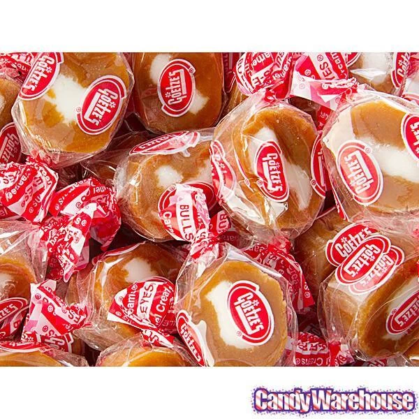 Goetze's Caramel Creams Bulls Eyes Candy - Vanilla: 100-Piece Tub - Image 2