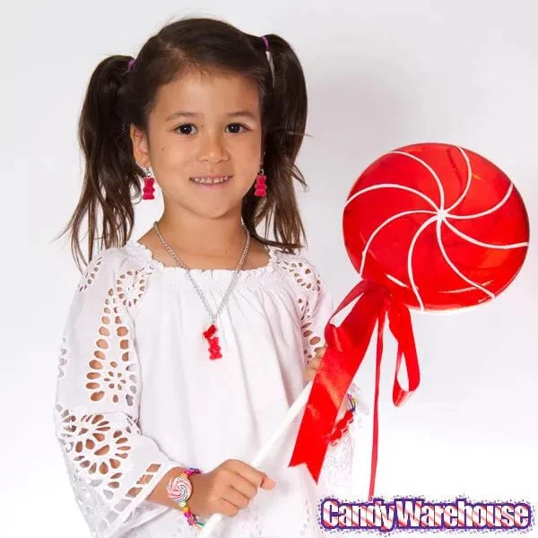 Gummy Bear Earrings - Red - Image 3