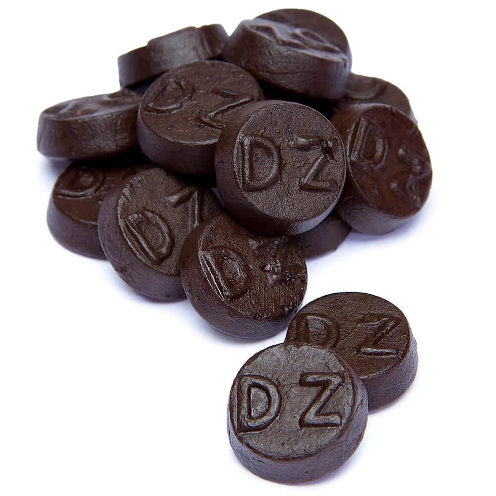 Gustaf's Double Salt Black Licorice Buttons: 1KG Bag
