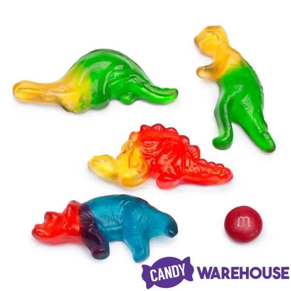 Haribo Gummy Dinosaurs Candy: 100-Piece Jar - Image 4