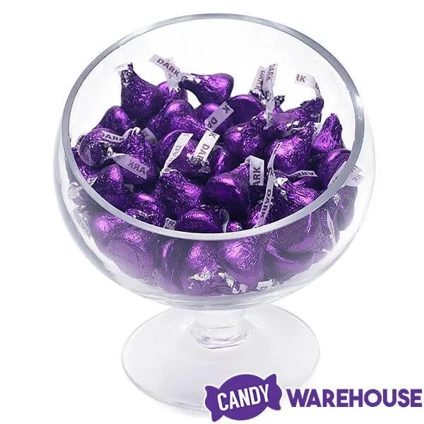 Hershey's Kisses Purple Foiled Dark Chocolate Candy: 1LB Bag - Image 6
