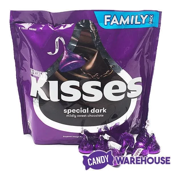 Hershey's Kisses Purple Foiled Dark Chocolate Candy: 1LB Bag - Image 7
