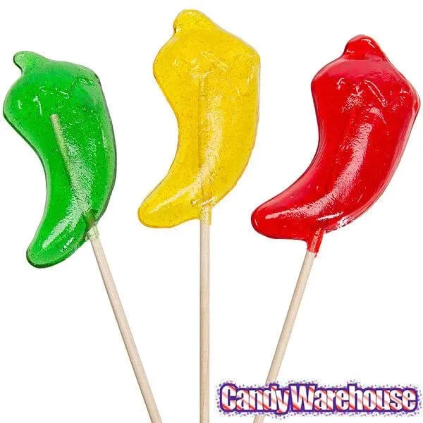 Hot Pepper Hard Candy Lollipops: 12-Piece Bag - Image 3