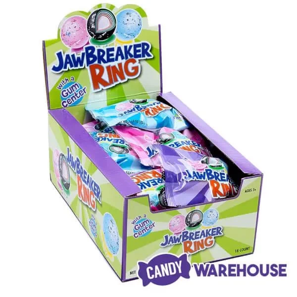 Jawbreaker Candy Rings: 18-Piece Display - Image 3