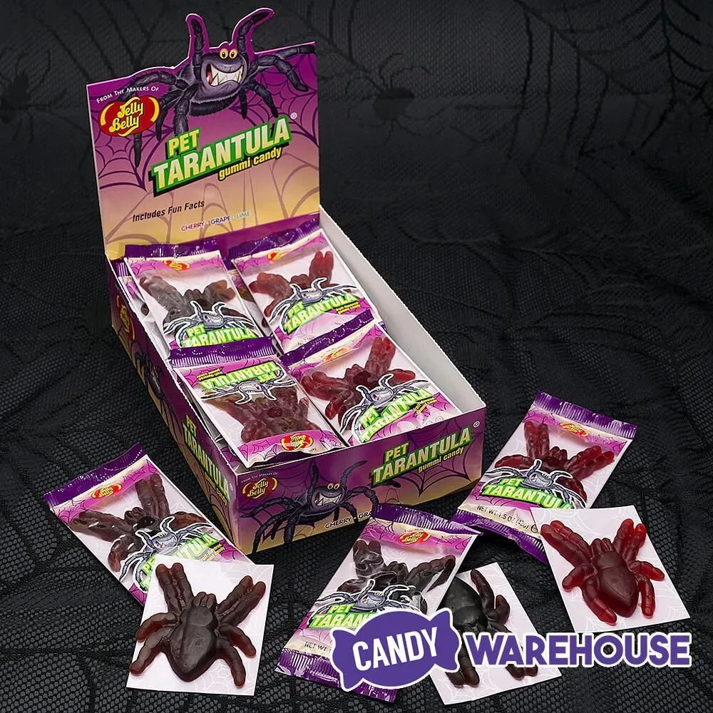 Jelly Belly Big Gummy Tarantula Spiders Candy Packs: 24-Piece Box - Image 4