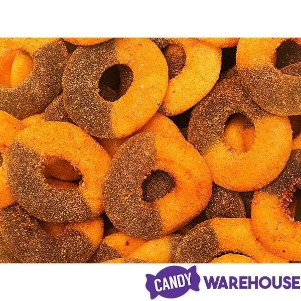 Jovy Crazy Gummy Rings Chamoy Candy - Green Apple: 5LB Bag - Image 2