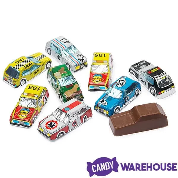 Madelaine Foiled Milk Chocolate Mini Cars: 100-Piece Display - Image 5