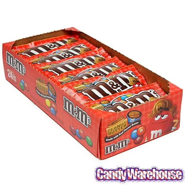 M&M's Candy Packs - Peanut Butter: 24-Piece Box - Image 3