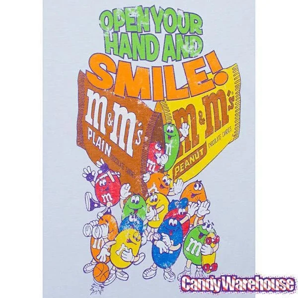 M&M's Open Your Hand And Smile Distressed T-Shirt - Youth - Small - Image 2