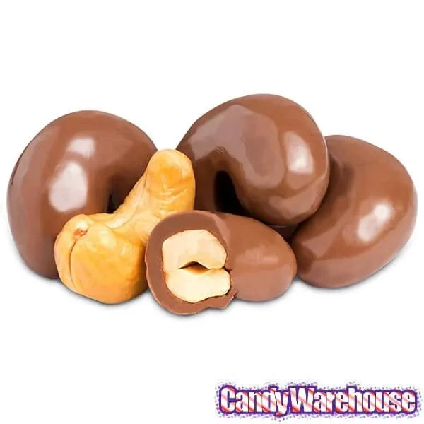 Milk Chocolate Covered Cashews Candy: 2LB Bag - Image 3