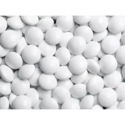 Milk Chocolate Gems - White: 2LB Bag