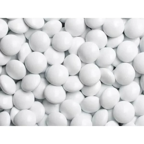 Milk Chocolate Gems - White: 2LB Bag