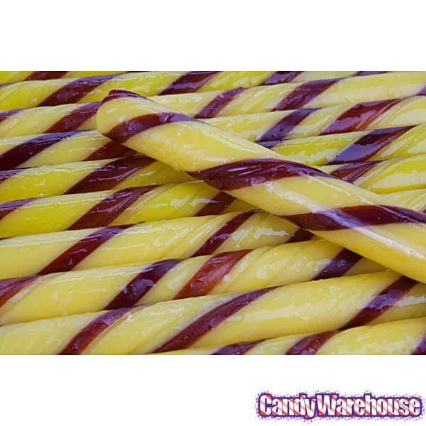 Old Fashioned Hard Candy Sticks - Banana: 80-Piece Box - Image 2