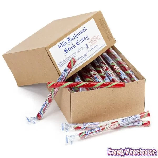 Old Fashioned Hard Candy Sticks - Strawberry: 80-Piece Box - Image 4