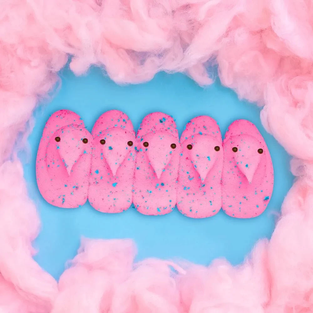 Peeps Marshmallow Chicks Candy - Cotton Candy: 5-Piece Pack - Image 2