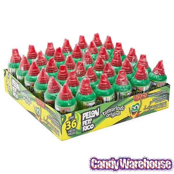 Pelon Pelo Rico Tamarind Candy Dispensers: 36-Piece Display - Image 2
