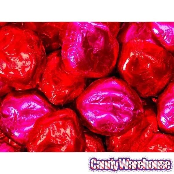 Pink & Red Foiled Chocolate Lips: 4LB Bag - Image 2