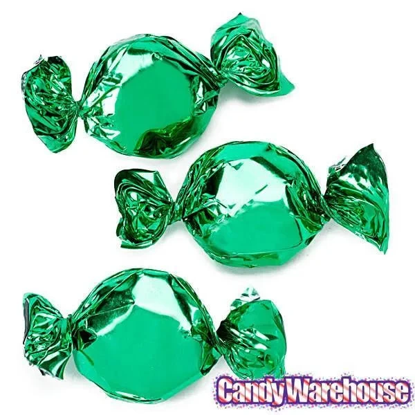 Primrose Metallic Foiled Hard Candy Buttons - Green: 5LB Bag - Image 3