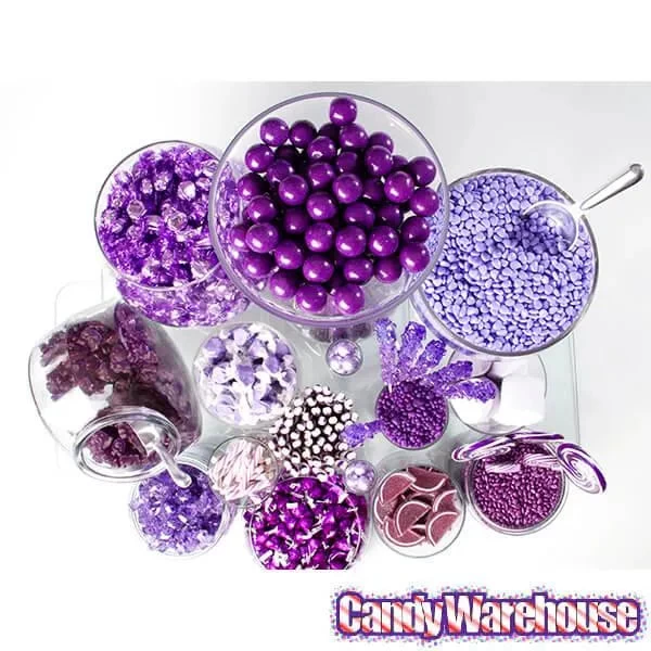 Purple 1-Inch Gumballs: 2LB Bag - Image 3