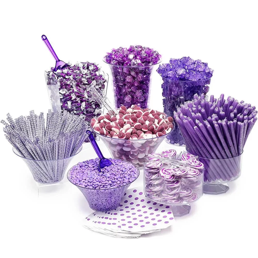 Purple Candy Buffet Kit: 25 To 50 Guests