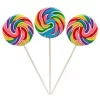 Rainbow Swirl 6-Ounce Round Lollipops: 36-Piece Box