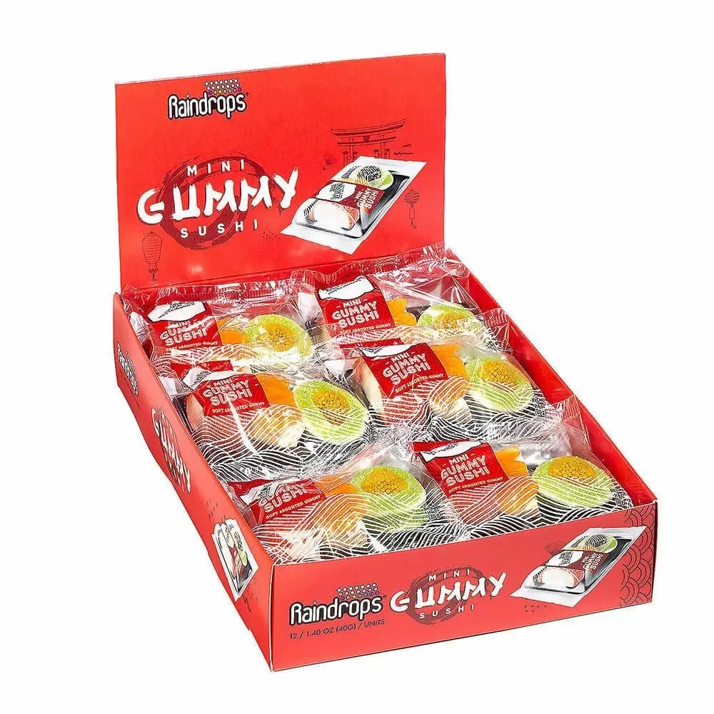 Raindrops Mini Gummy Sushi: 12 Piece Box - Image 2