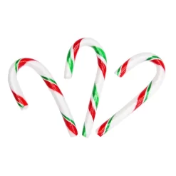 Red, White, And Green Peppermint Mini Candy Canes: 200-Piece Tub