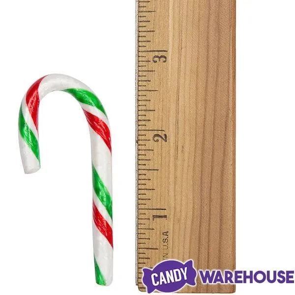 Red, White, And Green Peppermint Mini Candy Canes: 200-Piece Tub - Image 6