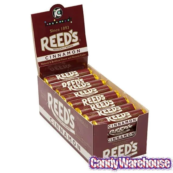 Reed's Hard Candy Rolls - Cinnamon: 24-Piece Box - Image 2
