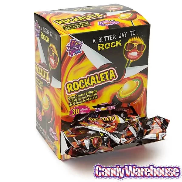 Rockaleta Gum Centered Chili Lollipops: 30-Piece Display - Image 3