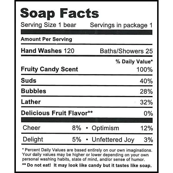 Scented Gummy Bear Soap - Lemon - Image 2